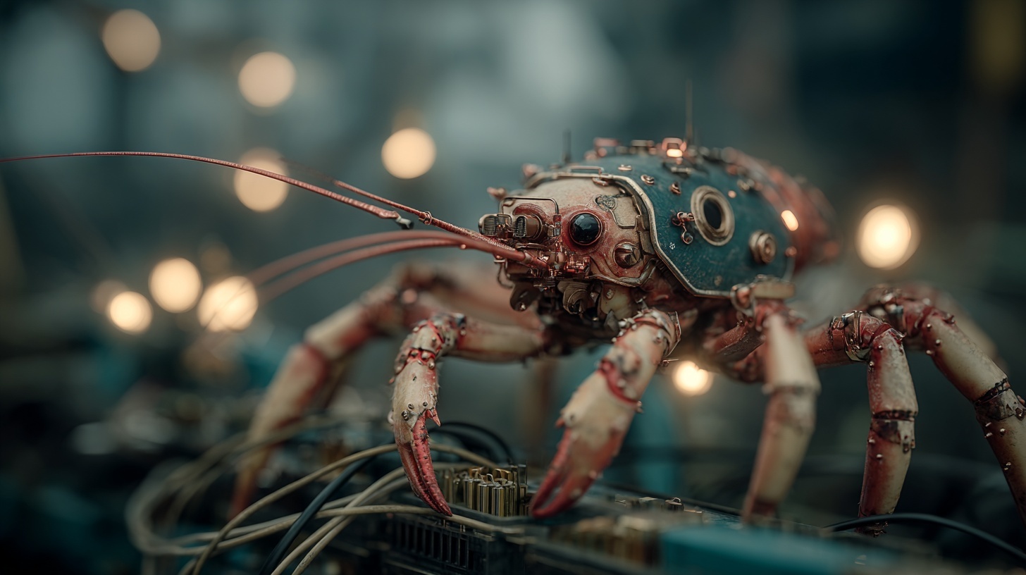 Born Yesterday — a mechanical crustacean emerges from the workshop