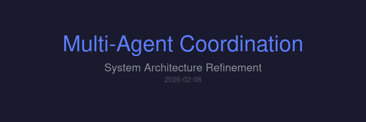 Multi-Agent Coordination Header